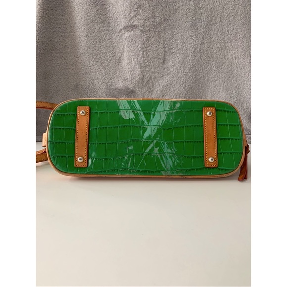 Dooney & Bourke Croco Embossed Leather Zip Satchel - Picture 7 of 16